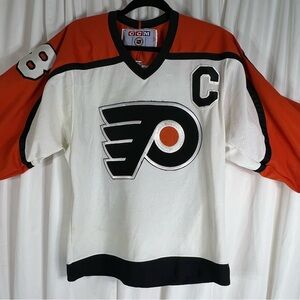 Vintage CCM Philadelphia Flyers Eric Lindros 88 NHL Captain Jersey  size S